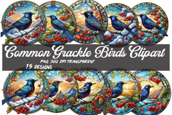 Download Common Grackle Bird Clipart PNG - Art Collection