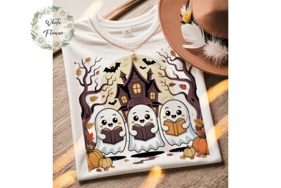 Download Reading Ghosts Halloween PNG Clipart - Art Collection