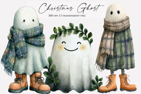 Download Whimsical Christmas Ghost Clipart - Art Collection